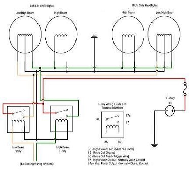 Headlight Wiring Diagram