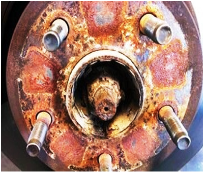 Rusted Hub Nut
