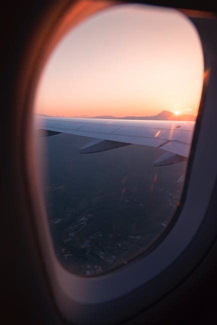 view from airplane window